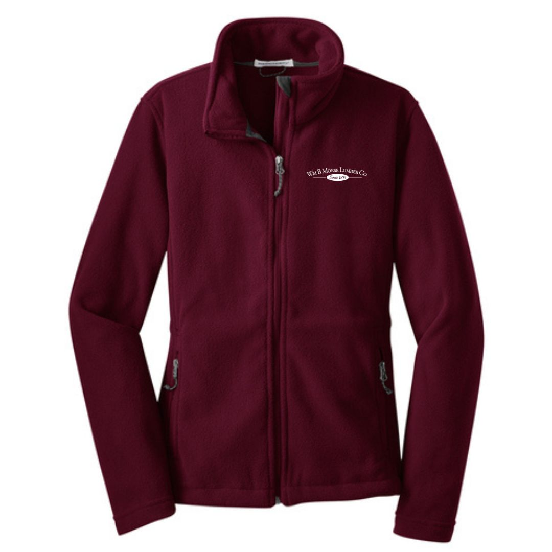 WOMENS - Port Authority® Women's Value Fleece Jacket - Maroon