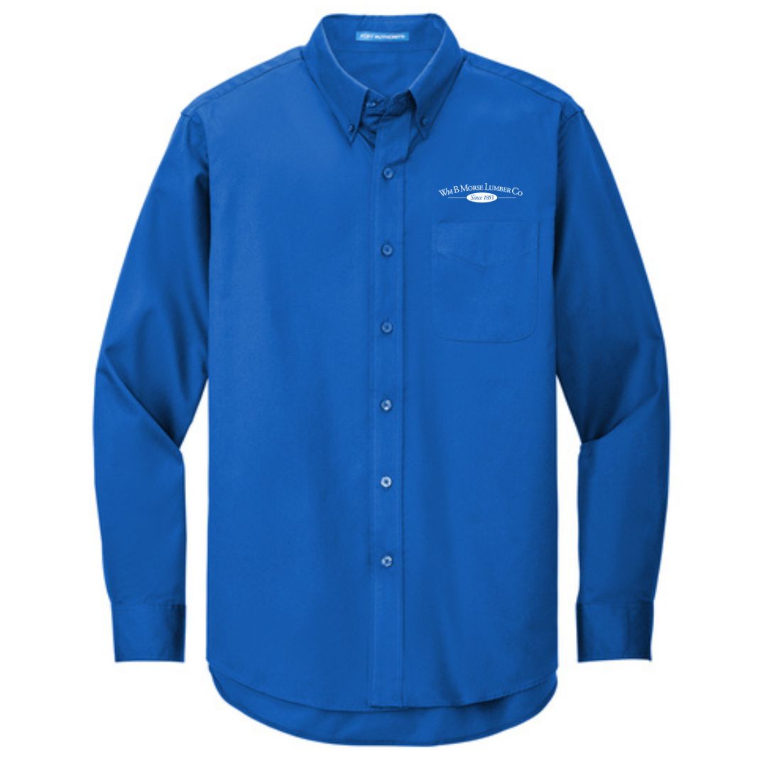 ADULT - Port Authority® Long Sleeve Easy Care Shirt - Strong Blue