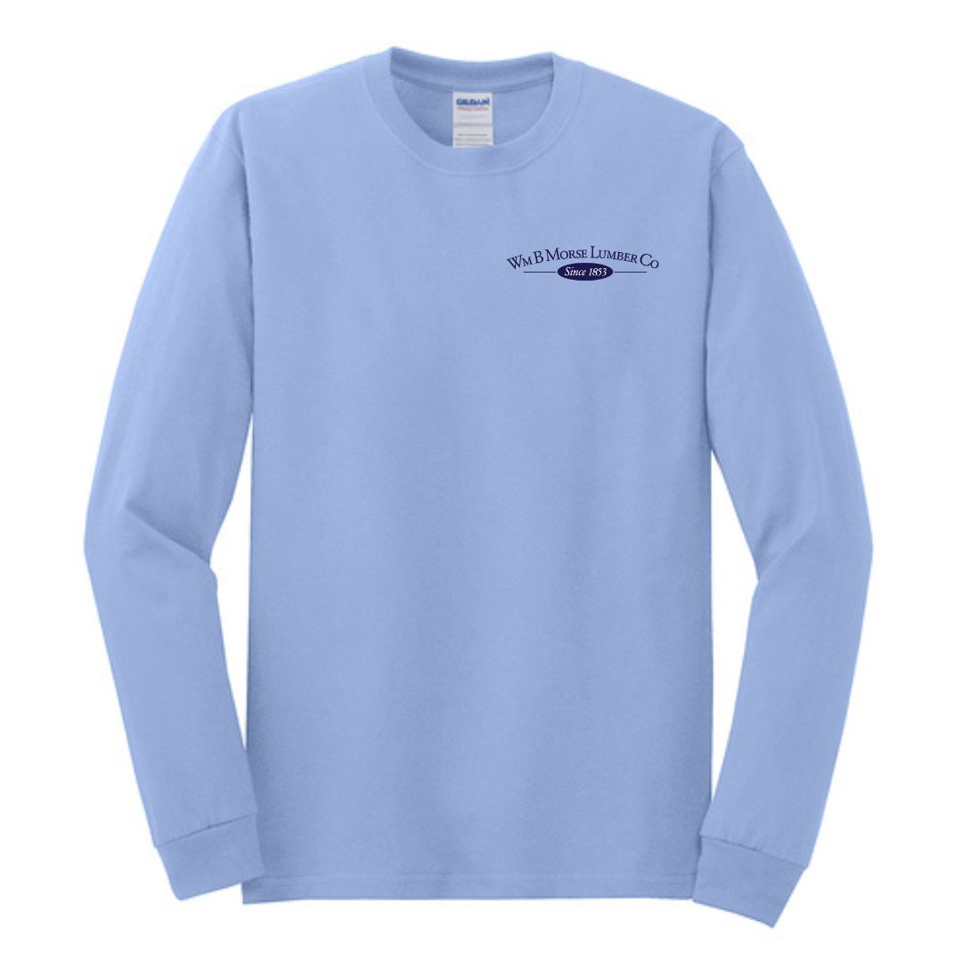 ADULT - Gildan® - Heavy Cotton™ 100% Cotton Long Sleeve T-Shirt - Carolina Blue
