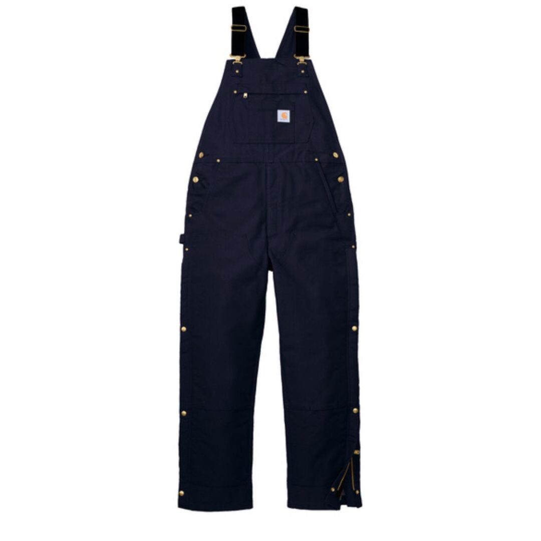 ADULT - Carhartt® TALL Firm Duck Insulated Bib Overalls - Navy