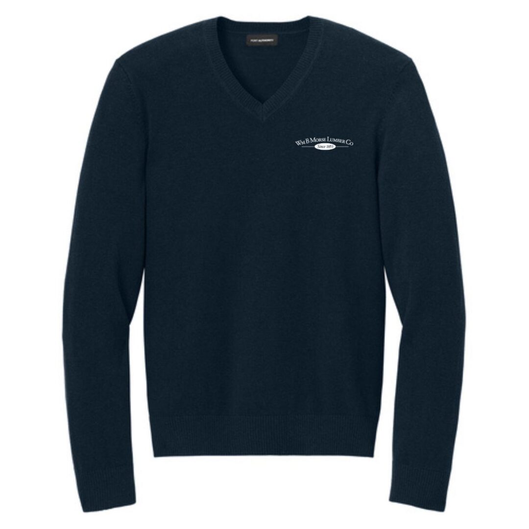 ADULT - Port Authority® Easy Care V-Neck Sweater - River Blue Navy