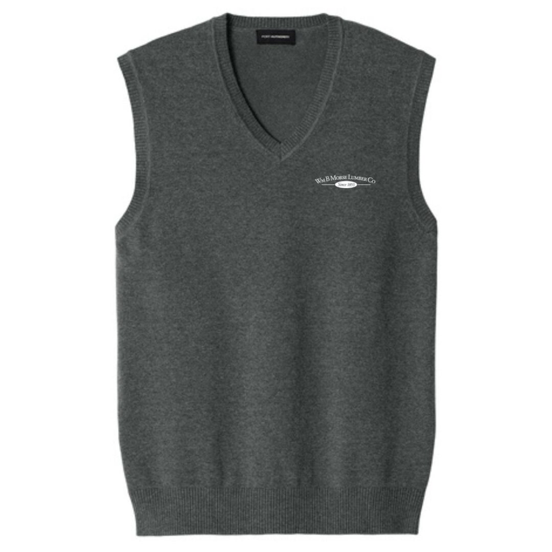 ADULT - Port Authority® Easy Care Sweater Vest - Charcoal Heather